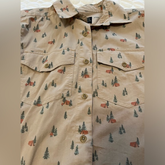 United by Blue Camping Print Button Down XS - Picture 8 of 10